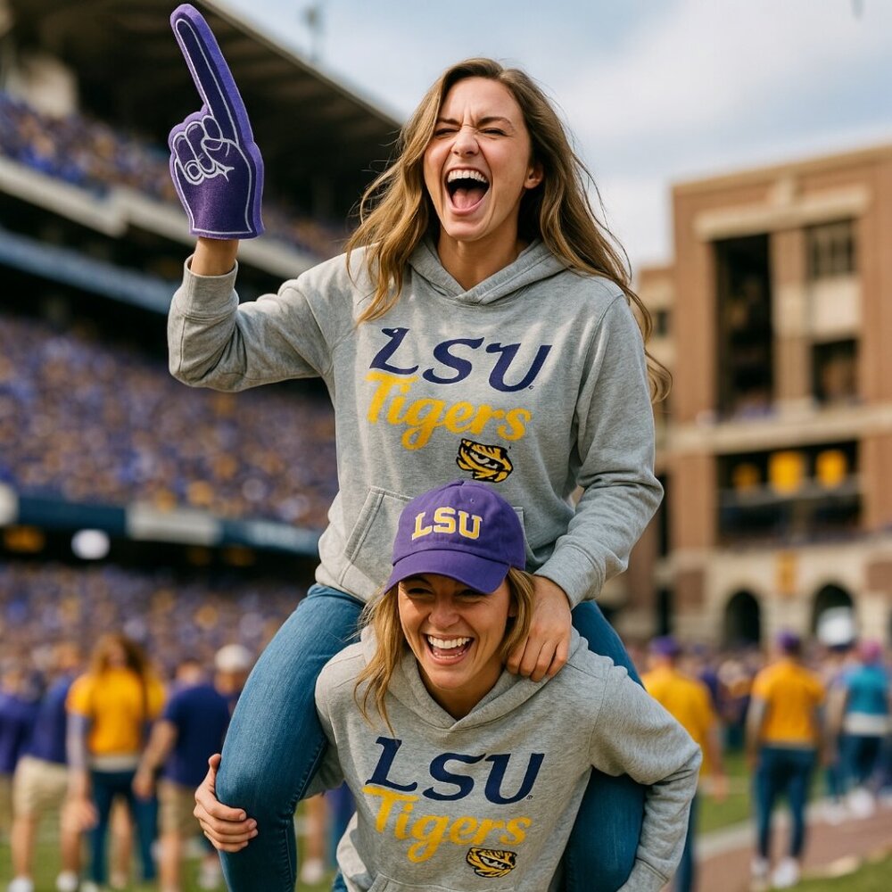 💜💛 Geaux Tigers! LSU Tigers Women’s Hoodie Pullover Sweatshirt - Various Sizes